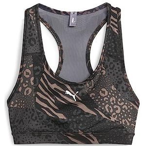 PUMA Sportbeha merk model Mid Impact 4Keeps Graphic BH PM
