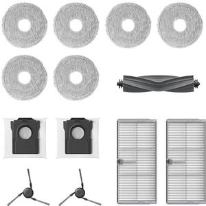 Dreame Accessoirekit voor X40 Ultra en X40 Ultra Complete robot Bevat 6x Mopdoeken (3 paar), 2x Filters, 2x Stofzakken, 2x Zijborstels, 1x Hoofdborstel