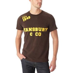 Stansbury & Co heren T-shirts sportkleding, ronde kraag, logo