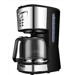 Fagor Programmeerbaar elektrisch koffiezetapparaat, automatische druppelmachine, capaciteit 12 tot 14 kopjes, 1,5 l, digitaal display 24 uur/timer, 900 W, zwart