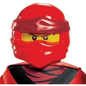 Kai Ninjago masker, Lego Ninjago Legacy themakarakter, kostuum, gezichtsmasker, kindermaat rood