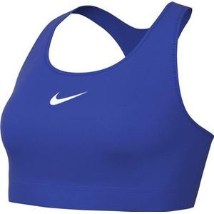 Nike Damesbeha W Nk Df Swsh Hgh Spt Bra, Hyper Royal/Hyper Royal/Black, DX6815-405, LA-B