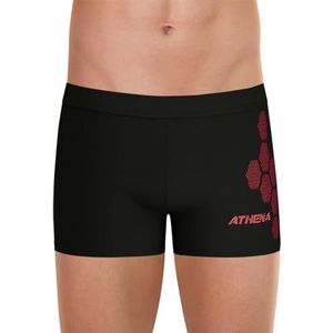 Athena Sport Serigraphie Badpak voor heren, Zwart, 3XL