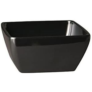 APS 79003 Schaal Friendly Bowl, zwart, gemaakt op gebruikt plastic, 100% milieuvriendelijk, 12,5 x 12,5 x 6,5 cm