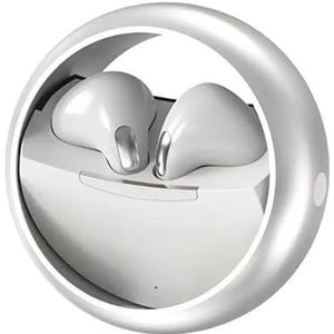 KM89 draadloze hoofdtelefoon in wit met draaibaar design - De nieuwigheid van 2023 waar je op hebt gewacht! Perfect om van je favoriete muziek te genieten.