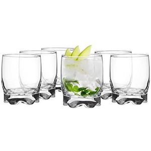 Glasmark Krosno Glazen Set 0,25 liter Cocktailglazen Cocktail Drinkglazen Waterglazen Vaatwasmachinebestendig Kinderglazen Glasses Kleine Sapglazen 6 X 250 Ml