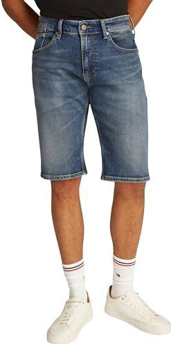 Tommy Jeans Heren RONNIE SHORT BI5154 korte broek met 5 zakken, Denim, 28W, Denim (Denim Dark), 28W