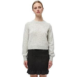 Minus Rosia gebreide trui voor dames, lichtgrijs gemêleerd, S