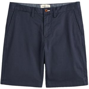 GANT Slim Twill Shorts, marineblauw, 29