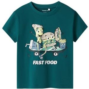 NAME IT Jongens Nmmdellan Nreg Ss Top Box, Bos Biome, 98