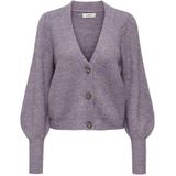ONLY Dames JDYDREA L/S Short Cardigan KNT NOOS gebreide jas, Lavender Gray/Detail:Melange, XXS