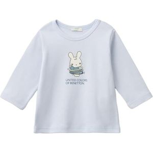 United Colors of Benetton T-shirt voor jongens, Blauw, 50 cm