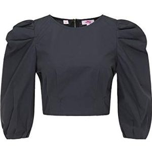 swirlie Dames crop-blouse 77133888, donkermarine, S, donkermarine, S