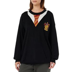 HARRY POTTER The House Hogwarts WOHAPOMPU081 Lange damestrui, zwart, maat S, Zwart, S