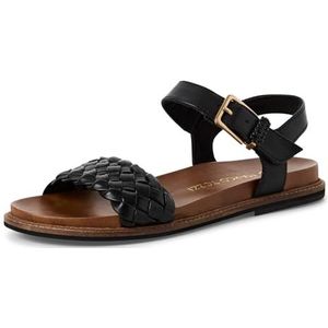 MARCO TOZZI - Dames Slippers - BLACK - Leer - Klittenband