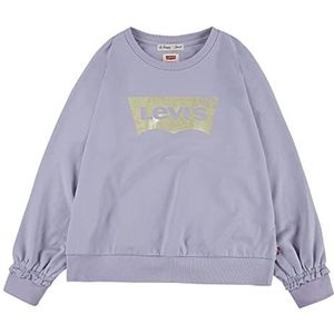 Levi's Kids Lvg Raglan Crew Sweatshirt voor meisjes, Misty Lila Levis, 5 Jaren