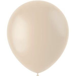 Folat 19618 ballonnen, beige, 33 cm, 10 stuks, crème-latte latex ballonnen vullen met heliumorder, lucht voor verjaardag, verjaardagsdecoratie, bruiloft, babyshower, jubileum, feestdecoratie