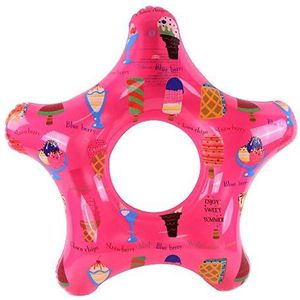 BLUE SKY - IJsschots Ster Opblaasbaar Zwemband - 069203 - Roze - Vinyl - 75 cm Diameter - Kinder Speelgoed - Buitenspel - Zwembad - Vanaf 3 jaar