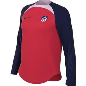 Nike Dames Top ATM Wnk Df Strk Crew Drltop K, Global Red/Blue Void/Blue Void, DX3806-679, L