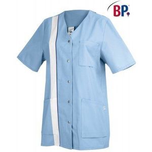 BP 1616-400 dames casack gemaakt van duurzaam gemengd weefsel lichtblauw/wit, maat 36n