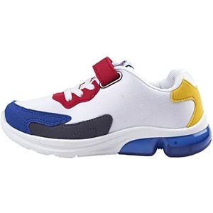 Paw Patrol Trainers - White - UK Size 8 JNR - Velcro and Elastic Closure - Children's Sports Shoes with light EVA Sole and Lights - Original Product Designed in Spain
