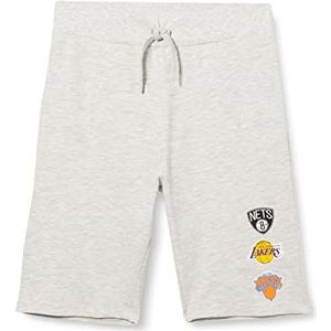 NAME IT Jongens Nkmanser NBA Long SWE Shorts Unb OUS, Licht Grijs Mix, 152