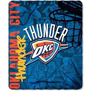 Northwest Sprei van fleece met NBA en Hard Knocks (Golden State Warriors), kinderen, dames, uniseks, jongens, heren, 1NBA/03101/0033/AMZ, blauw, 1 x 152 cm