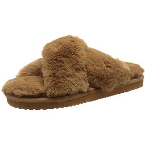 flip*flop Crossfur 2 pantoffels voor dames, Toast, 38 EU