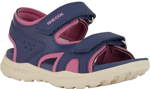 Geox J Vaniett Girl A, sandalen voor meisjes en jongens, Navy Fuchsia, 24 EU