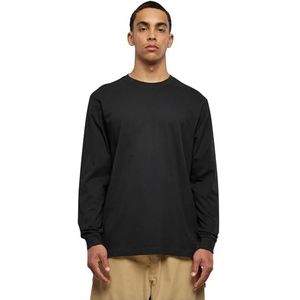 Build Your Brand Organic Longsleeve met Cuffrib T-shirt voor heren