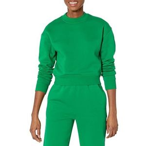 Amazon Essentials Dames cropped drop-shoulder sweatshirt (verkrijgbaar in grote maten), groen, L