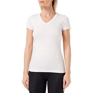 Dagi Dames Basic Cotton T-shirt, wit, 38, wit, 38