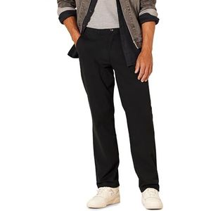 Amazon Essentials Heren Relaxed-Fit Casual Stretch Khaki, Zwart, 31W x 28L
