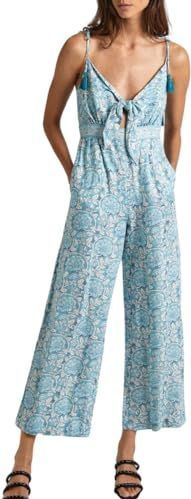 PEPE JEANS - Matilde - Jumpsuit - Zwart - Synthetisch