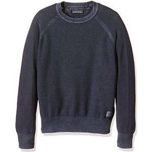 Tommy Hilfiger Jay GMD CN Sweater L/S pullover kinderen en jongeren, Black Iris 2, 14
