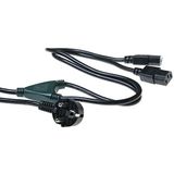 ACT Netsnoer Y-kabel, koelapparaatkabel 1,2 m, 1 x Schuko CEE 7/7 naar 2X C13 kabel - AK5055