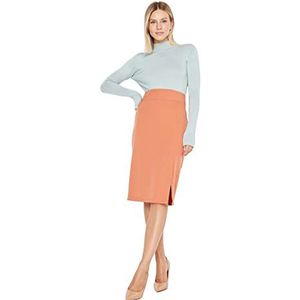 Trendyol Rok - Grijs - Midi, Bruin, 62