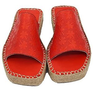 Bonateks FRRBTRLKY100032 damessandalen, rood, 37 EU, Rood, 37 EU