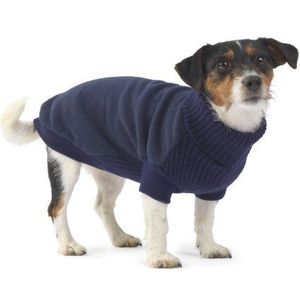 House of Paws Fleece en gebreide trui, groot, marine