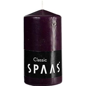 SPAAS Cilinderkaars 60/150 mm, ± 45 uur, geurloos - aubergine