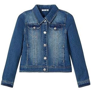 NAME IT girl jeansjas lange mouwen, blauw (medium blue denim), 92 cm