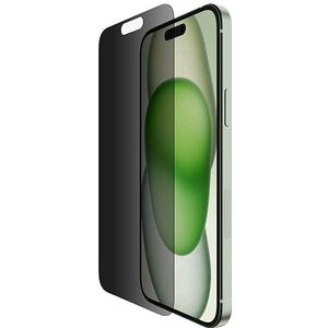 Belkin ScreenForce TemperedGlass antimicrobiële Privacy-screenprotector voor iPhone 15 Plus en iPhone 14 Pro Max - dun, kraswerend - met Easy Align-frame voor makkelijk luchtbelvrij aanbrengen