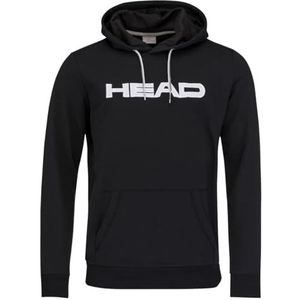HEAD Heren Club Byron Hoodie Hooded Sweatshirt, Zwart, Klein