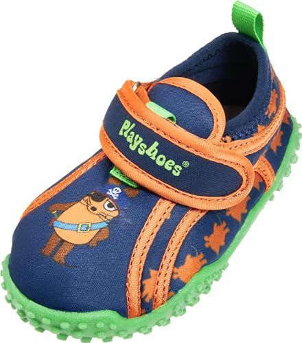 PLAYSHOES - Pirat - Waterschoenen - Marine - Appel - Oranje