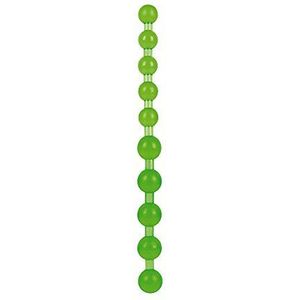 NMC - Jumbo Jelly Thai Beads - Analketting voor hem en haar - 27,5 cm lang - Diameter: 1,5 tot 2,3 cm - groen, 1 stuk