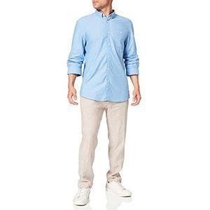 TOM TAILOR Denim Mannen Gestructureerd overhemd 1024719, 19068 - Light Blue White Structure, XXL