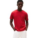 T-shirt - Medium Red - Regular Fit - Korte Mouwen - Zonder Kraag