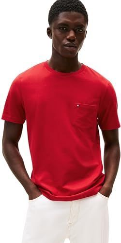 T-shirt - Medium Red - Regular Fit - Korte Mouwen - Zonder Kraag