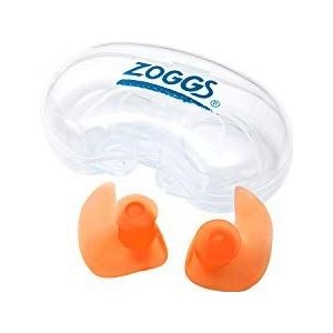 Zoggs Aqua Plugz, oordopjes om te zwemmen, herbruikbare siliconen oordopjes, oranje, 6-14 jaar