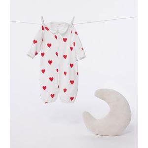 Petit Bateau - Combisac - Babypyjama en Slaapzak - Marshmallow/Terkuit - 3 maanden